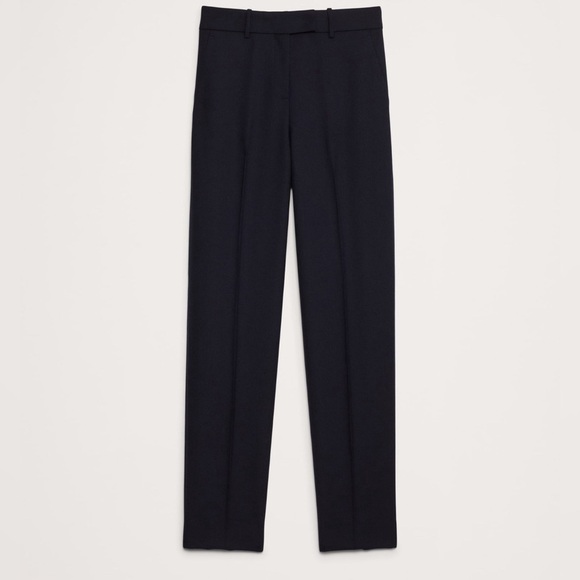 NWOT Banana Republic Navy Blue High-Rise Tapered Italian Wool Ankle Pant 💛 - Picture 4 of 4